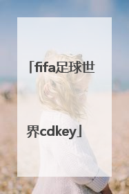 「fifa足球世界cdkey」fifa足球世界cdk格式不正确